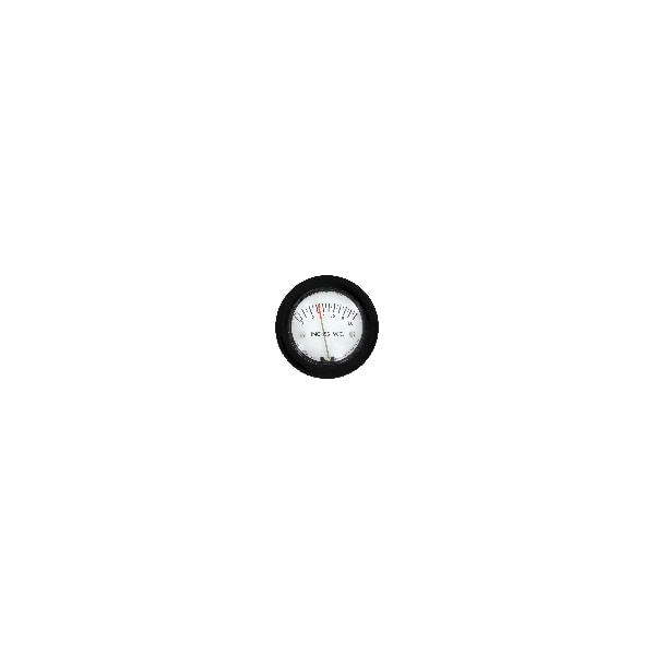 Differential pressure gage, range 0-250 Pa.